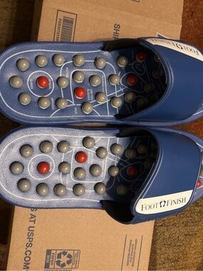 Men’s Blue Acupressure Slide Sandals